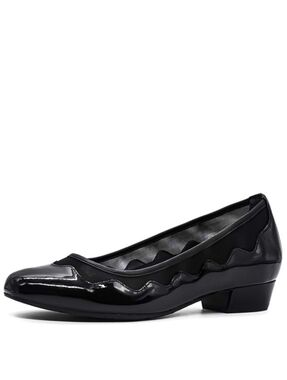 New Women's Ros Hommerson Tootsie Dress Ballet Flat Black Leather 9.5